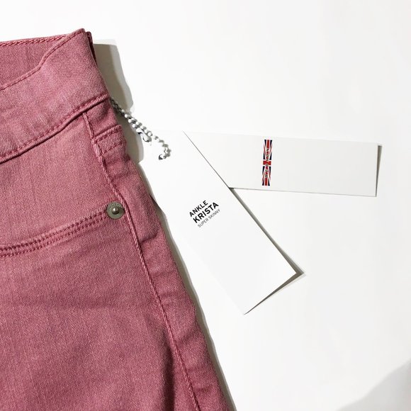 NEW HUDSON Krista Ankle Skinny Stretch Jeans Rose - Picture 7 of 14